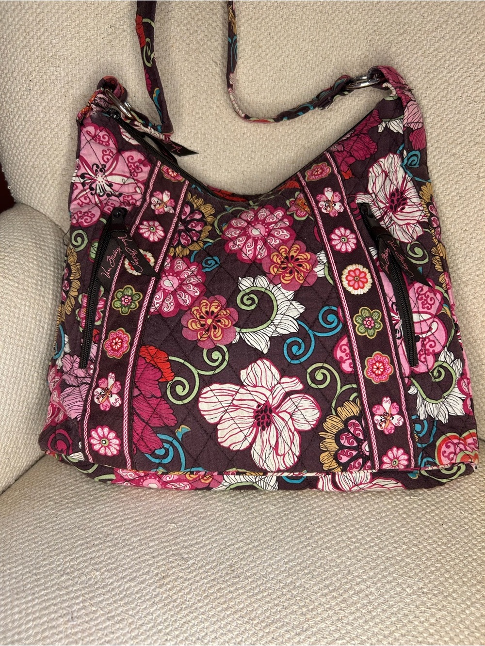 Mod Floral Pink Lisa B shoulder bag - Picture 8 of 8